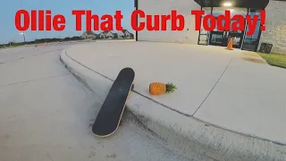 How to Ollie Up Your First Curb (2 Tips to do it Today!)