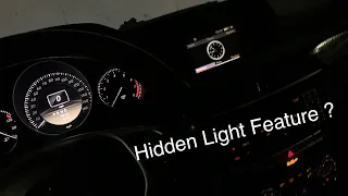 Secret Lighting Feature For Mercedes W204!