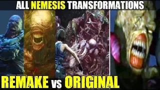 All NEMESIS Scenes & Transformations ( RE 3 Remake VS RE 3 : Nemesis ) - What’s Different?