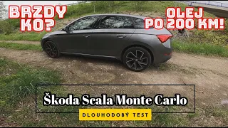 Škoda Scala MC - výměna motorového oleje po 200 km a brzdy K.O. ?!