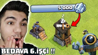 BASKIN MADALYALARI İLE 6. İŞÇİYİ ALDIM !! - Clash Of Clans