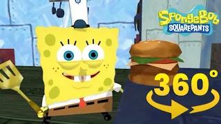 Spongebob Squarepants! - 360°  - Krusty Krab Training - Krabby Patty (First 3D VR Game Experience!)