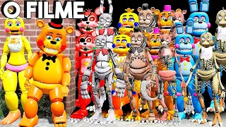 ANIMATRONICS MOVIE VS TODOS OS ANIMATRONICS GOLDEN FREDDY, FREDDY, CHICAS, BONNIE... (O FILME 32)