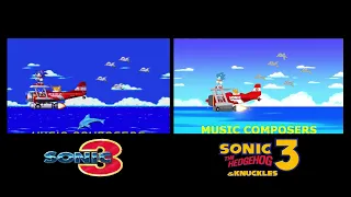 SONIC 3 & KNUCKLES ENDING (1994 / 2022) SIDE BY SIDE COMPARASION