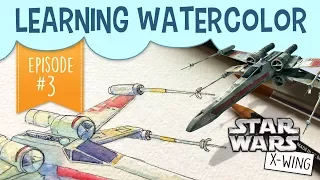 Star Wars X-Wing Watercolor Starfighter Art