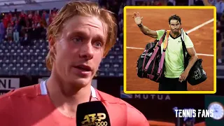 Denis Shapovalov "Hopefully, Nadal is okay" - Rome 2022 (HD)