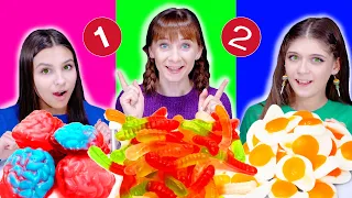 ASMR Most Popular TIK TOK Challenges By LiLiBu (Candy Color Race, Basketball Challenge)