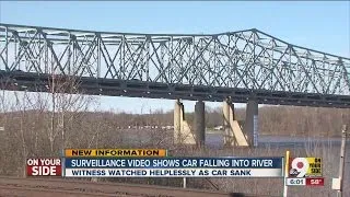 Witness watched helplessly as car falls off bridge