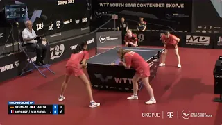 Neumann (GER)/Takeya (JPN) vs Guo Zh./Hochart (FRA) | U15 SF | 2023 WTT Youth Star Contender Skopje