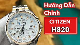 Hướng dẫn chỉnh đồng hồ Citizen H820 đầy đủ và chi tiết - Đồng Hồ Quang Lâm