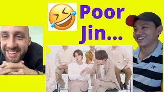 BTS Testing Jin's Patience | BTS Funny Moments | Reaction video