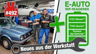 Verbrenner vs. E-Auto!? Wann wird Sprit teuerer?! Wir REAGIEREN!! 🔋 | Golf II mit Vergaser-Problem?