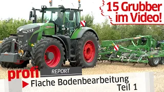 Flache Bodenbearbeitung - 15 Grubber im Video! | Teil 1 |