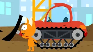 Kitty and the Magic Garage  - The Construction Cite  - cars cartoons