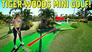 Must Play Tiger Woods Mini Golf Course! - Epic Hole in One!