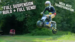 Fixing the Fatal Flaw of the Best BUDGET Mini Bike! Mega Moto Full Suspension Kit