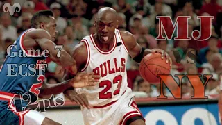 Michael Jordan vs New York -Game 7 '92ECSF