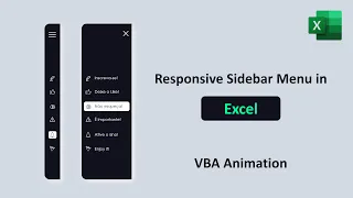 Responsive Sidebar Menu in Excel [Side Navigation Bar for Dashboards]