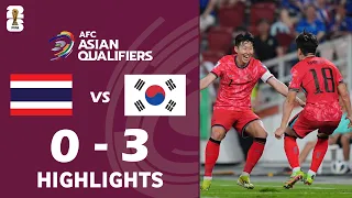 Thailand vs. South Korea 0-3 Highlights | 2026 FIFA World Cup Asian Qualifiers