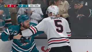 Noah Gregor drops the gloves with Connor Murphy