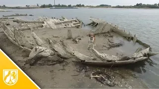 Emmerich: Dürre legt 123 Jahre altes Schiffswrack im Rhein frei