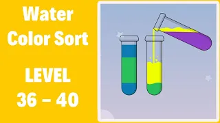 Water Color Sort Level 36-40 Gameplay Walkthrough (By Vnstart LLC)