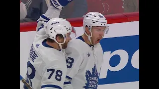 Marner Spins Away From Anderson and Feeds Bunting in Front for First Maple Leaf Goal of the Season