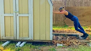 Attempting To Move My Shed the Old Fashioned Way! Jennifer Sugint-NNKH