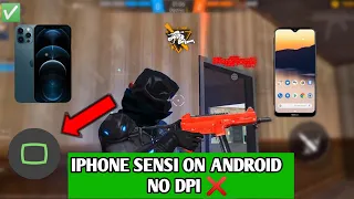 How To Get iphone Sensitivity☠️ in Android📱 Free Fire