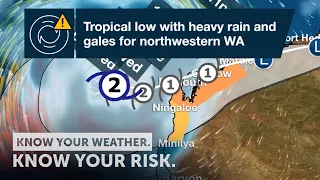 Severe Weather Update: tropical low for northwestern WA - 1 Feb 2020