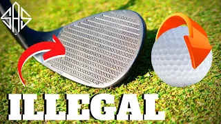 ILLEGAL GROOVES make big difference to beginners WEDGE BACKSPIN!?