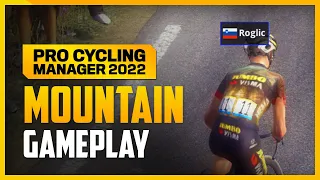 Pogačar vs Roglič Mountain Gameplay on Pro Cycling Manager 2022