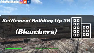 Fallout 4 Settlement Building Tip #6 (Bleachers)