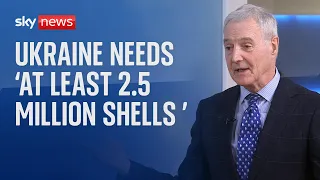 Ukraine needs "at least 2.5 million shells" says military analyst Professor Michael Clarke