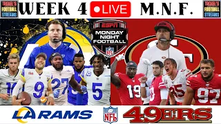 Los Angeles Rams vs San Francisco 49ers: Monday Night Football Week 4: Live NFL Game