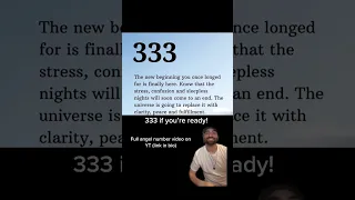 333 Angel Numbers #angelnumbers #333