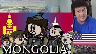 American Reacts The Animated History of Mongolia