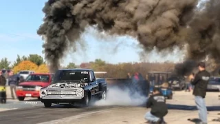 8SEC TRIPLE TURBO TERROR! WORLD'S FASTEST PRO STREET DURAMAX DIESEL! BYRON DRAGWAY!