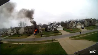 Extreme pre arrival video shows earliest stages of Ohio house fire