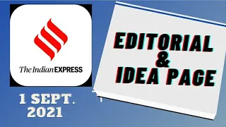 1st September 2021 | Gargi Classes Indian Express Editorial Analysis/Discussion