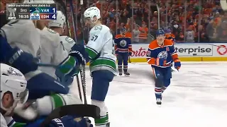 Connor McDavid set up Ryan Nugent-Hopkins for a big goal, 4:1 Edmonton in the third / 18.05.2024