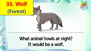 80 Animals | Unit 33 - Forest | Wolf