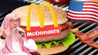 Can I eat McDonald’s, Burger King, & steaks in USA? Halal? assim al hakeem JAL