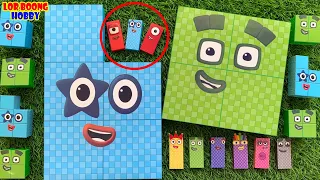 Numberblocks   The Best MOMENT NEW mini DOMINO FACE GATHERING vs 400,500 BIG NEW Puzzle Tetris   Num