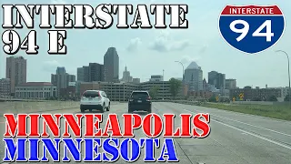 I-94 East - Minneapolis - St. Paul - Minnesota - 4K Highway Drive