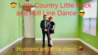 Little Country Little Rock and Roll Line Dance demo by Jun and Johnny