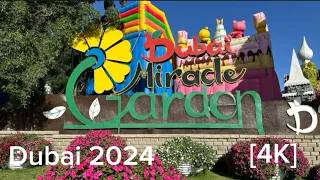 Dubai 🇦🇪 Miracle Garden, Walking Tour [4K] Amazing flower garden