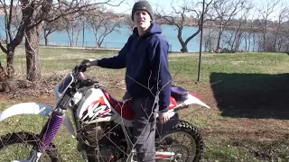 Nick's First Time on a Dirt Bike - XR600R