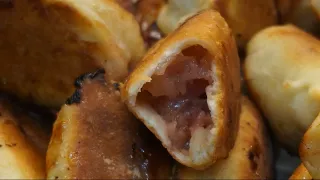 Мини пирожки с яблоками