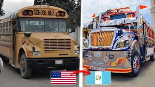 Así Transforman Los Mega Buses de Guatemala